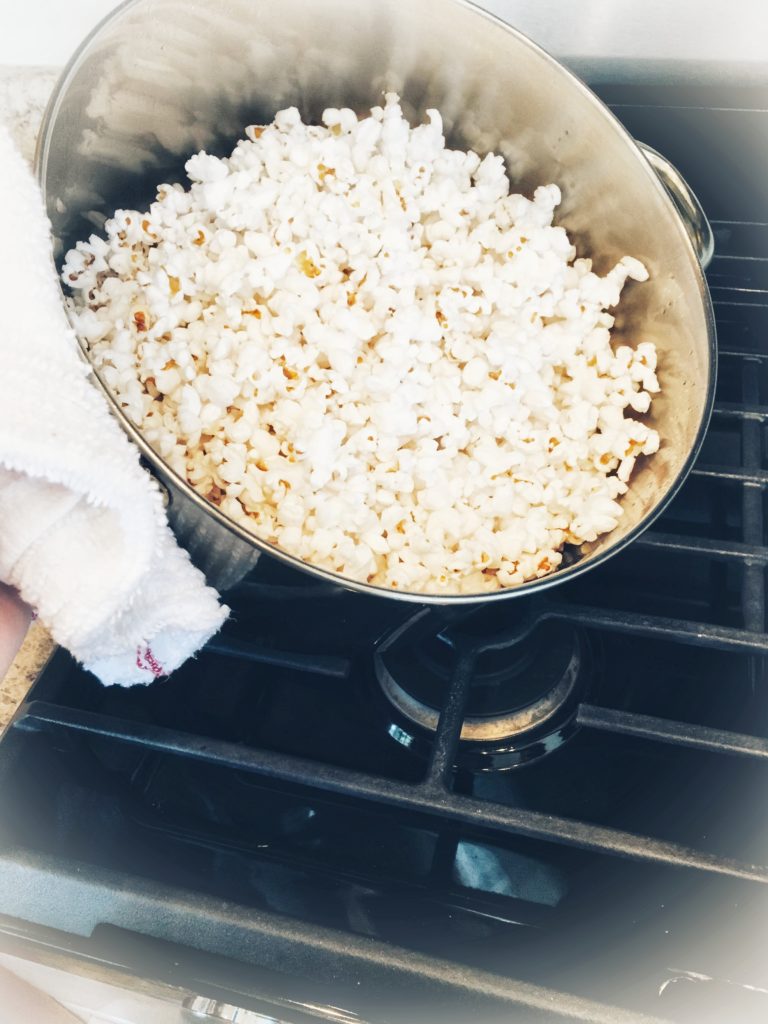 Stovetop Garlic Buttered Popcorn — Mushki Loves